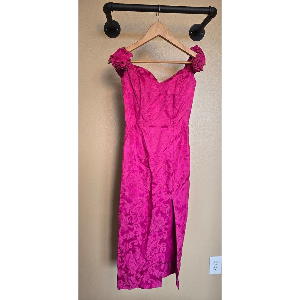 Jessica McClintock Pink Floral Maxi Dress